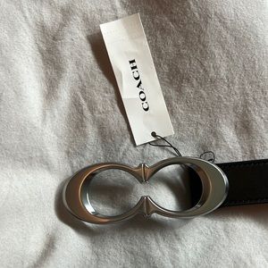 NWT Authentic Black Coach Belt